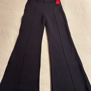 NWT SPANX NAVY HIGH WAISTED PERFECT FIT PONTE FLARE WIDE LEG PANT XL NAVY